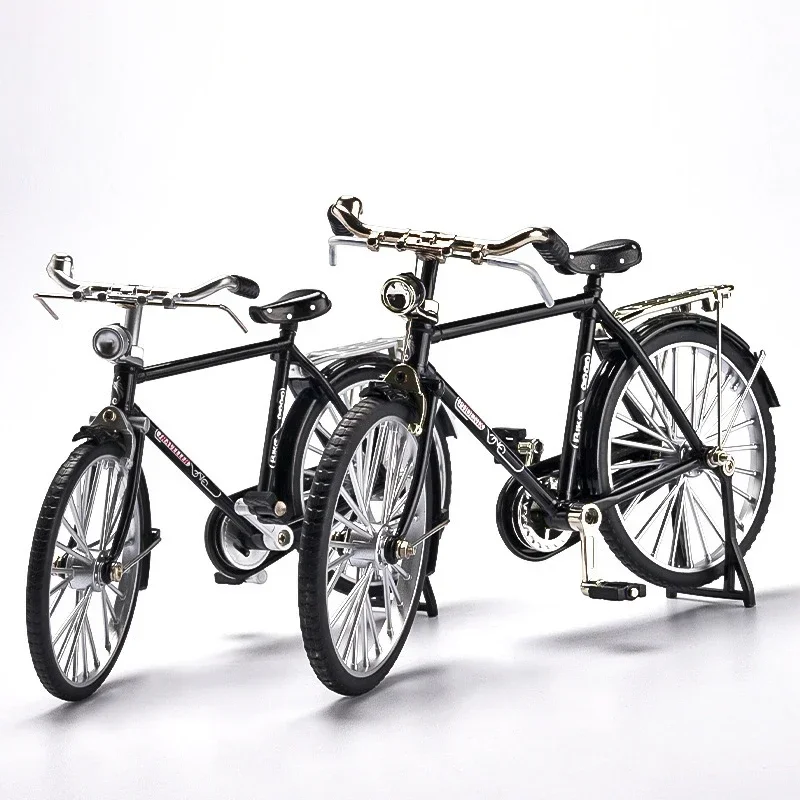DIY Assembly Kit Mini Alloy Model Retro Nostalgic Bicycle 1:10 Fun DIY  Hands-on Ability Collection Living Room Decoration