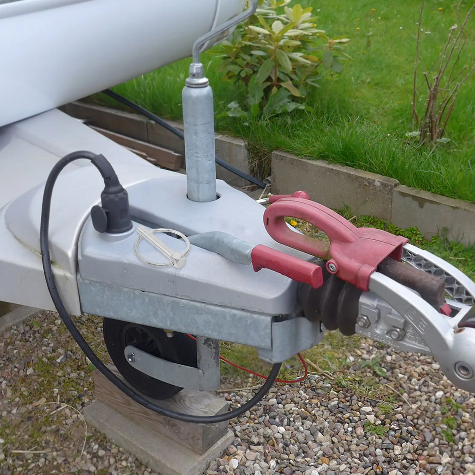 ชุดสลักล็อคแบบหนักสำหรับรถพ่วง ชุดสลักล็อคแบบต่างๆ สำหรับรถพ่วง ทำจากเหล็กชุบสังกะสี ทนทาน ใช้สำหรับรถพ่วงและรถบ้าน