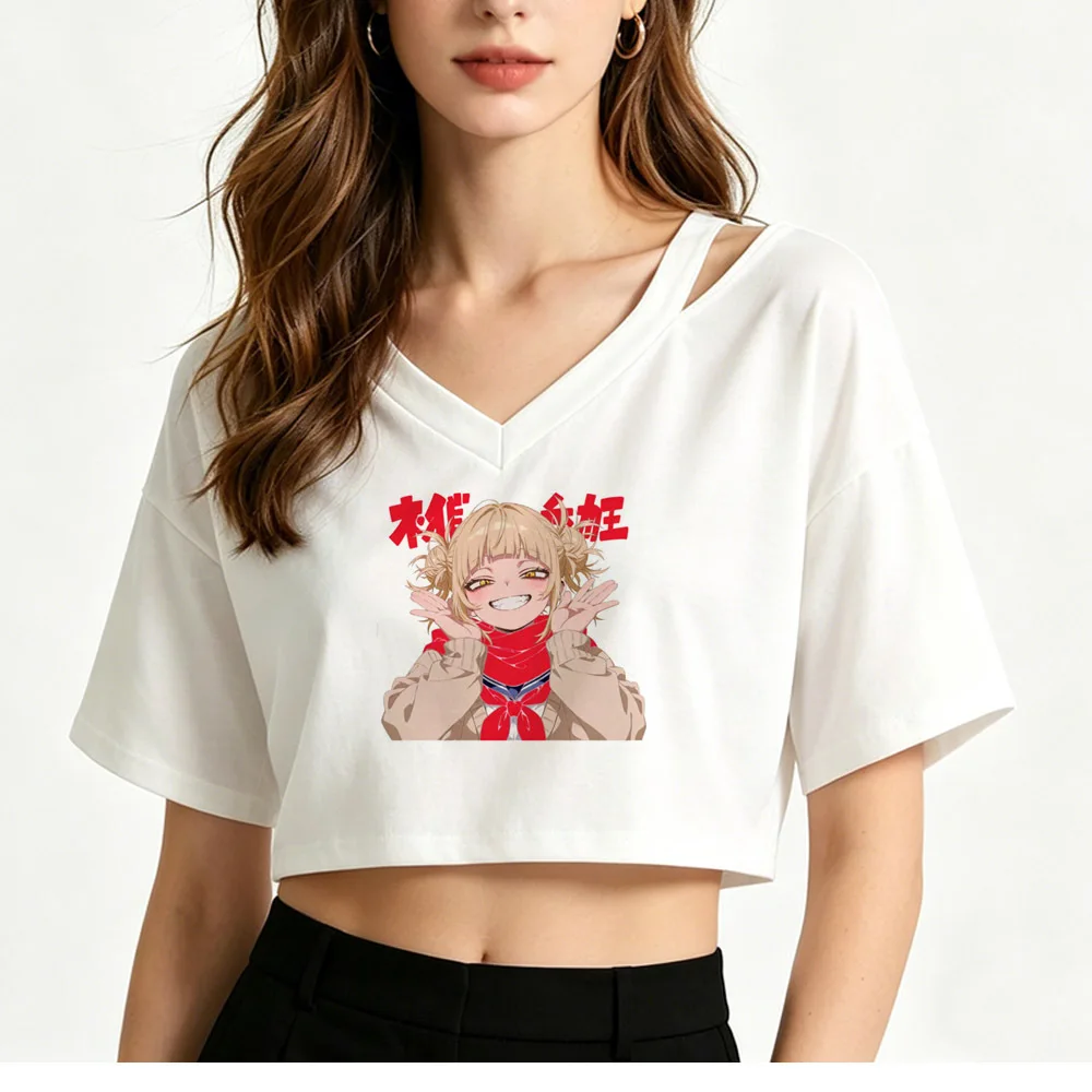 My Hero Academia cropped top ladies cheap gothic manga clearance sales dollette shirt kawaii harajuku baddie