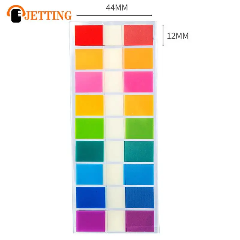 180pcs=1 Sheet Transparent Sticky Notes Page Markers Book Tabs Index Sticky Notes Bookmarks Memo Pad Notepad Stickers Stationery