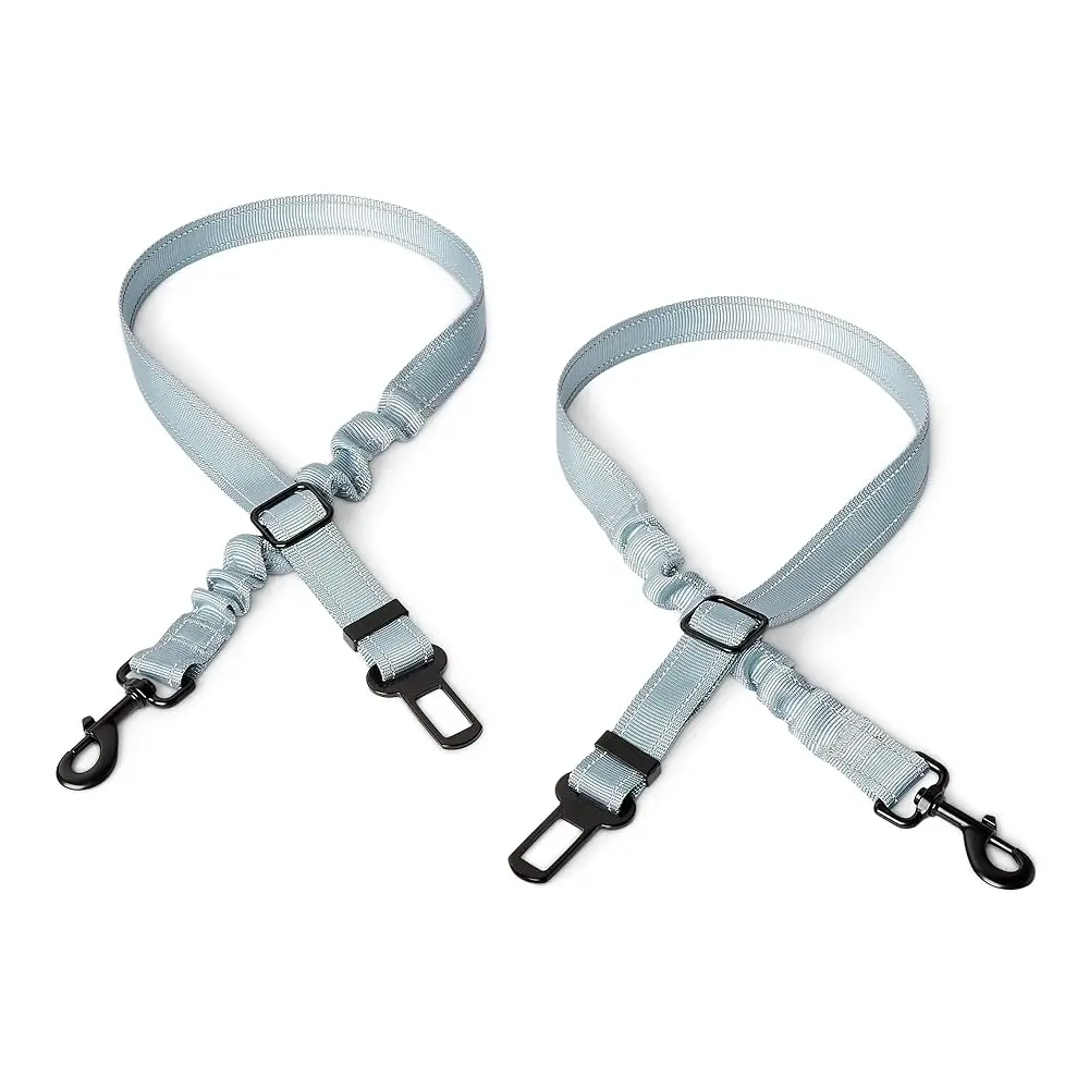 

Ремень безопасности для собак, регулируемая автомобильная привязь для собак, регулируемый ремень: 26,3 дюйма, складная дорожная миска: 5,1 x 2,2 дюйма / 0,6 дюйма, черный.