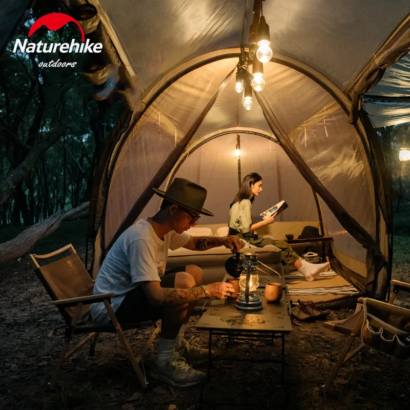 

Naturehike 24-часовое освещение, светодиодные гирлянды, уличные водонепроницаемые атмосферные подвесные светильники, декоративный светильник для бистро на заднем дворе