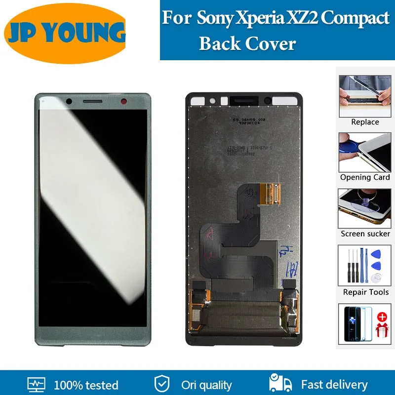 5.  0'' Oryginalny Wyświetlacz LCD z Ekranem Dotykowym i Digitizerem do SONY Xperia XZ2 Compact, Zamiennik LCD do Sony XZ2 Mini H8324 H8314