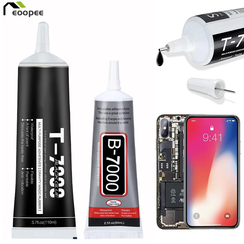 

T7000 Electronic Components Glue 15ml/25ml/50ml/110ml Contact Cellphone Tablet Repair Adhesive Multi-purpose DIY Super Glue