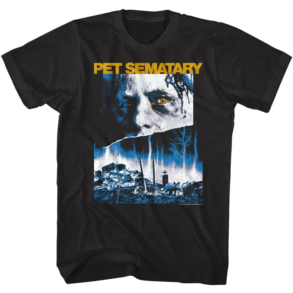 Pet Sematary Night at the Cemetary Men's T Shirt Horror Movie Haunted Fox