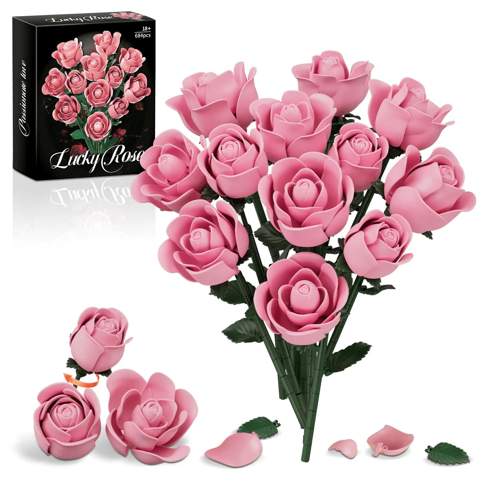 Un ensemble de 1 million de roses bleues artificielles pour arrangements floraux, parfaites pour les anniversaires, Halloween, les anniversaires de mariage, la Saint-Valentin, la fête des Mères, Noël et comme décoration. Contient environ 1000 roses.