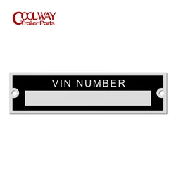 Puste lub grawerowane aluminium ID Tag VIN Serial Plate numer identyfikacyjny pojazdu 95X25mm motocykl Caravan samochód kempingowy części