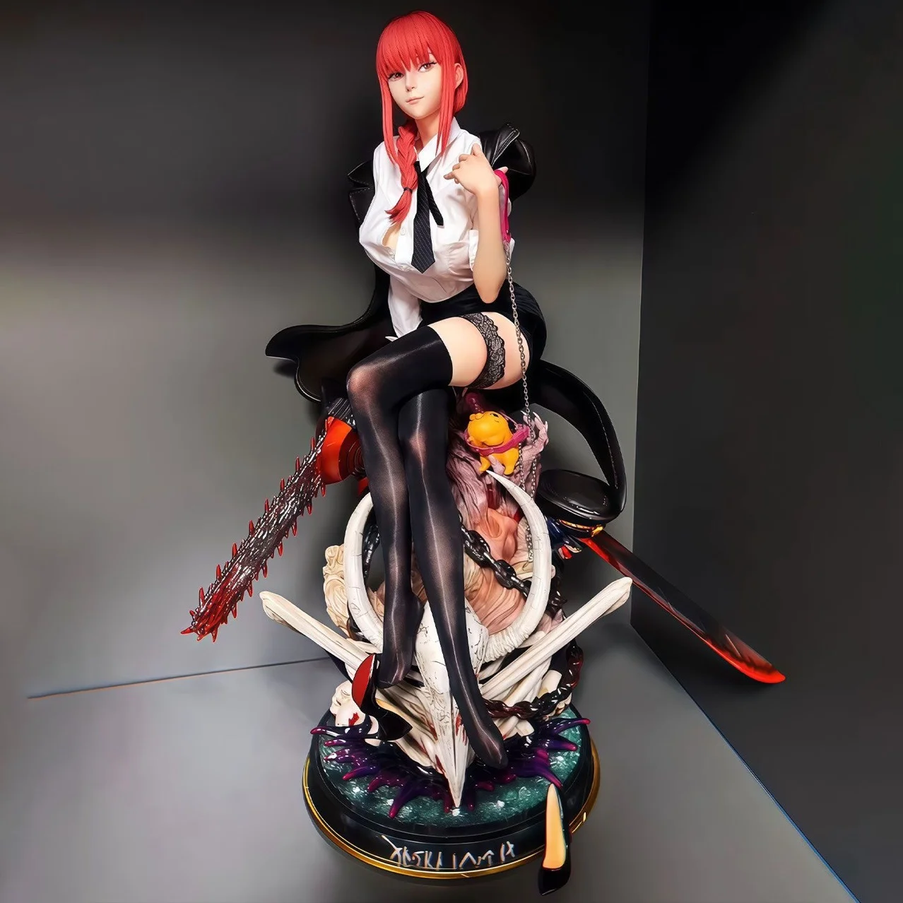 

HHS Chainsaw Man Marika 47cm Premium Anime Collectible Figure - Ultra-Detailed Face Sculpture with Real Fabric, Display Statue