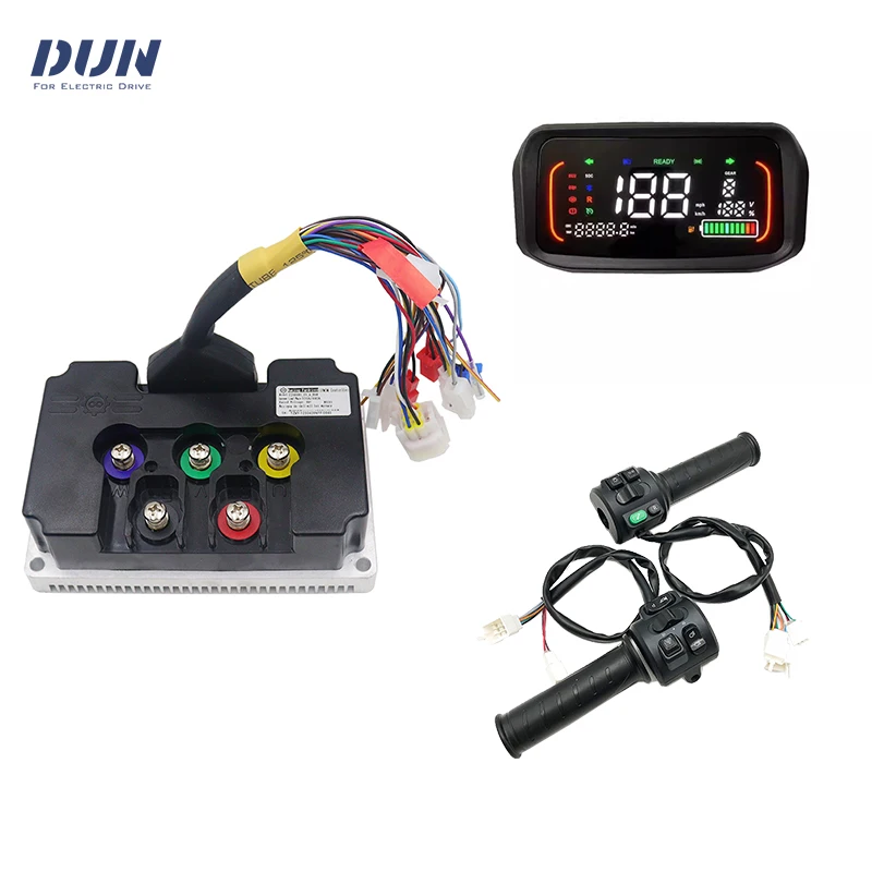 

Контроллер Fardriver ND96680 BLDC 96 В постоянного тока 330 А V2 Датчик Холла с дисплеем DKD и T08 для двигателя 5–8 кВт Высокая плотность мощности