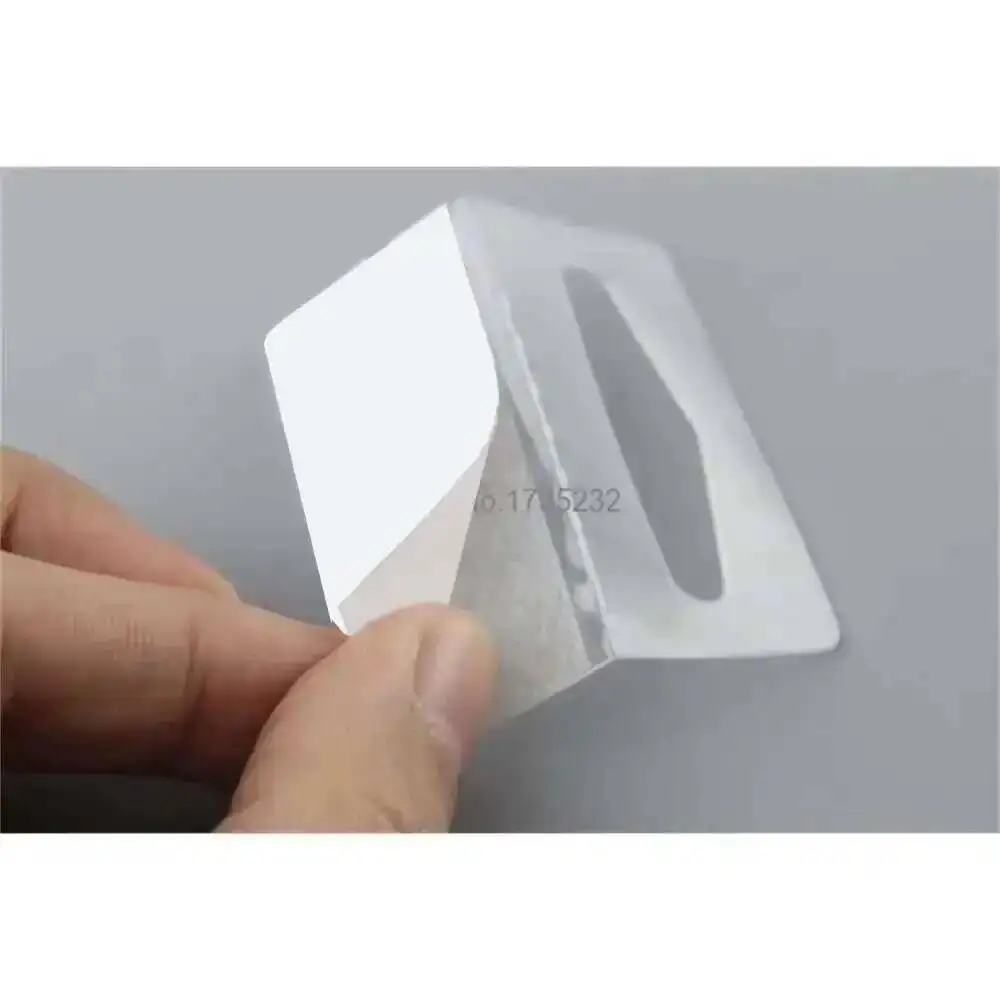 Bulk-Hängelaschen, geschlitzt, selbstklebend, für Waren, Paket, Box, Tasche, Haustier-PVC-Aufhänger, Hakenhaken, Kunststoff-Display, verstärkter Anhänger – Detail 2
