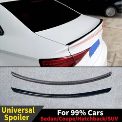 Boot Lip Rear Trunk Spoiler Universal Wing Air Deflector Tuning For 99% Cars Sedan Coupe Hatchback SUV Carbon Look Glossy Black