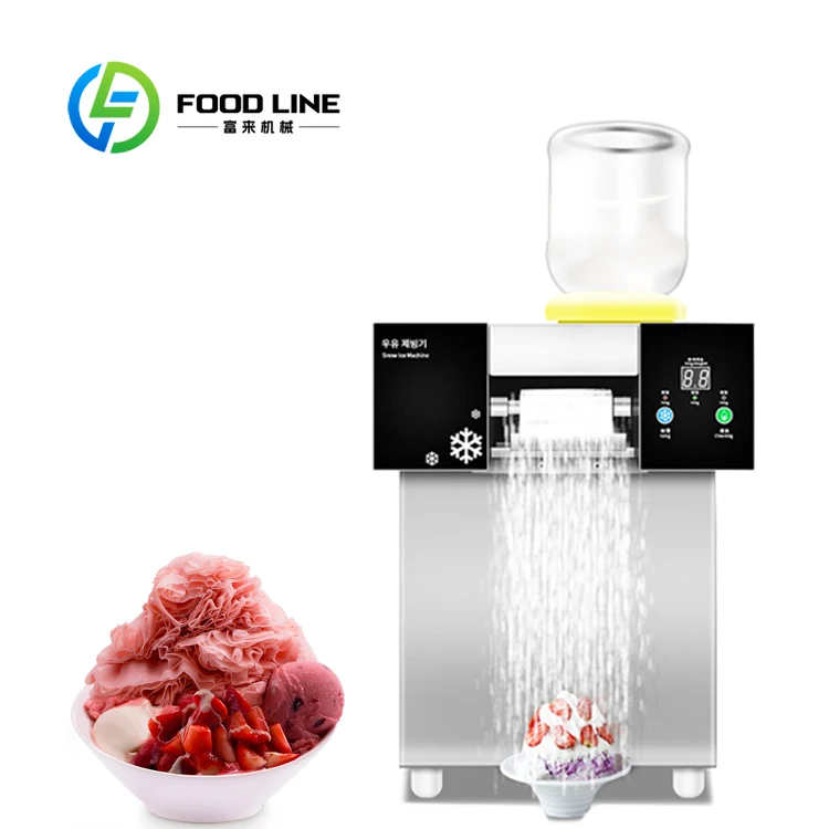 Customized Commercial Snowflake Ice Maker Portable Shaving Machine Small Business Dessert Equipment