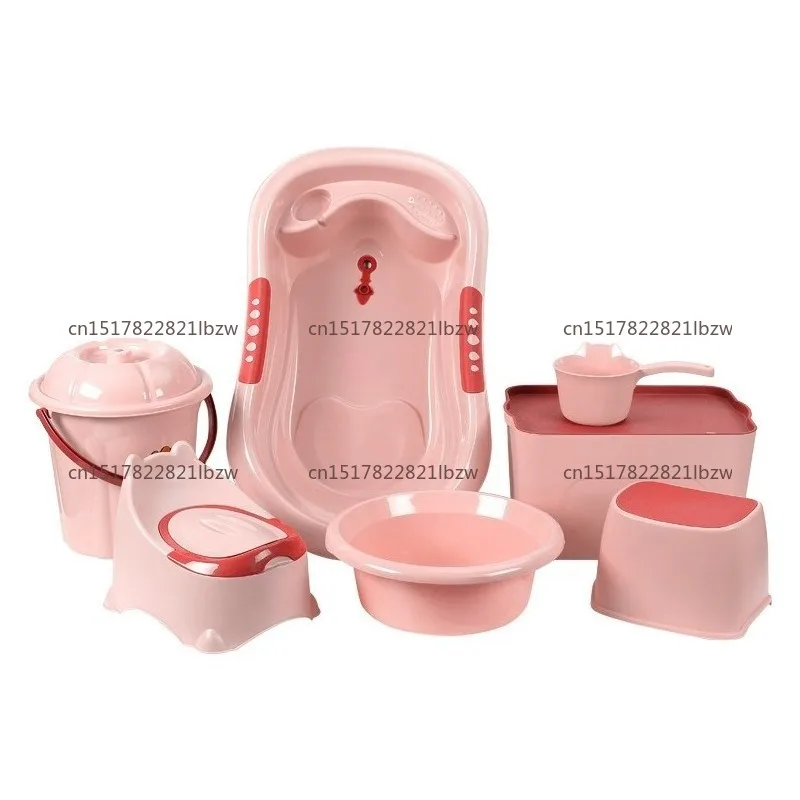 For Highly Durable Bathtub Set, 12 Piece Set Plastic Bath Set for Newborns, Gift Set