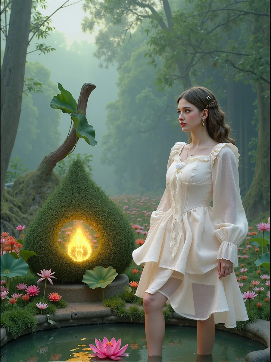 فستان نسائي أبيض أنيق أنيق بأكمام مضيئة ورقبة على شكل حرف v ربيعي رومانسي برقبة دائرية وخصر ضيق هاراجوكو هيبي للخريف