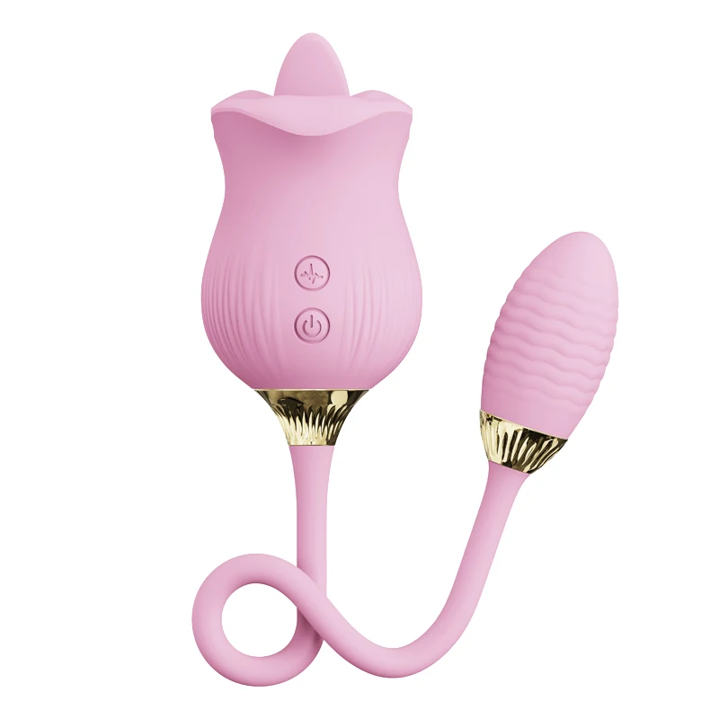 Silicone upgradeTongue Clitoral Licking Nipple Clit Sucker Clitoris Stimulator Vibrating Sucking Rose Vibrator Sex Toy For Women