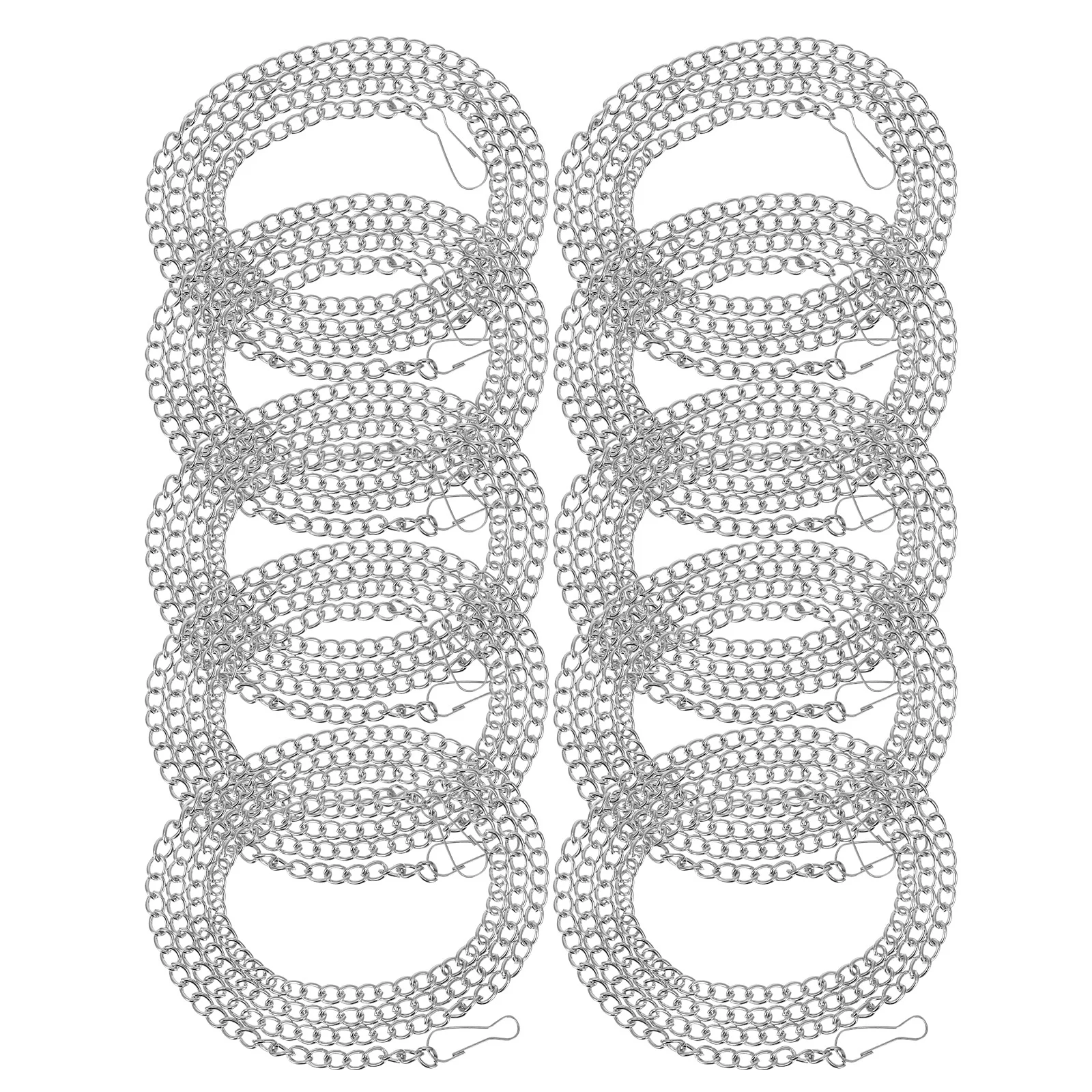 

10pcs Hanging Chain For Planters Bird Feeders Heavy Duty Metal Chains Ornaments Hangers Garden Decor Chalkboards Billboard Hooks