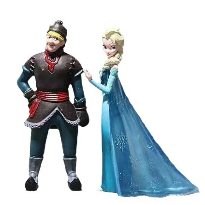 البوب ديزني 10 سنتيمتر ديزني فروزن الملكة الأميرة إلسا آنا نموذج لجسم اللعب كعكة الهدايا ديكور المنزل حفلة عيد ميلاد 5 قطعة