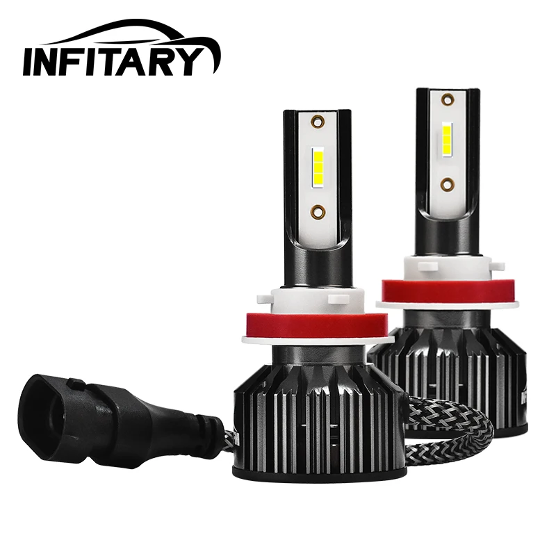Infitary H7 LED Car Headlight Bulb H4 Fog Light H1 H3 H11 880 H13 HB3 HB4 9005 9006 5202 2504 High Low Beam 9004 9007