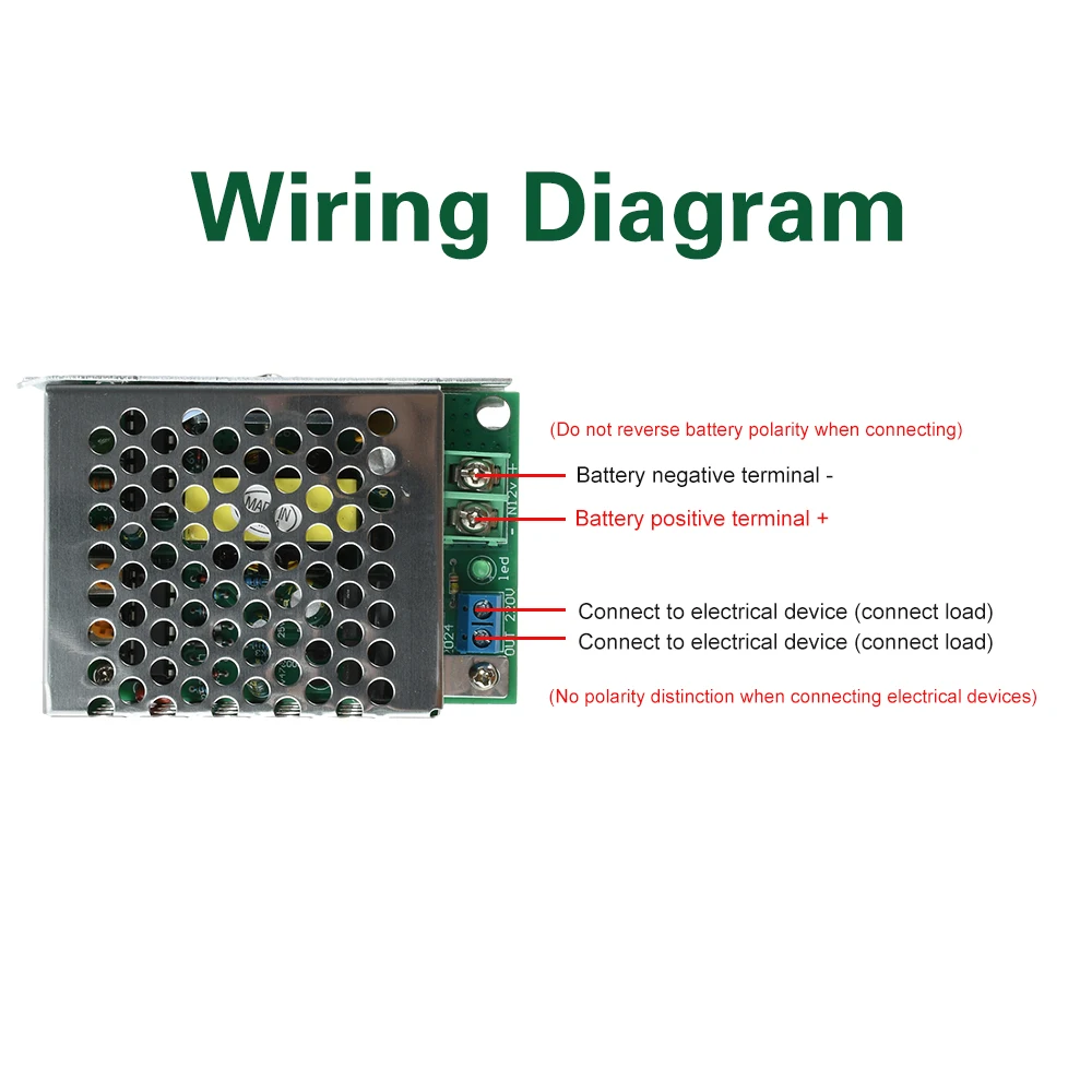 DC 12-14.5V to AC 220V Inverter Module 50Hz 50-100W DC-AC Step-up Transformer Module Supports Household Fan Motor Products