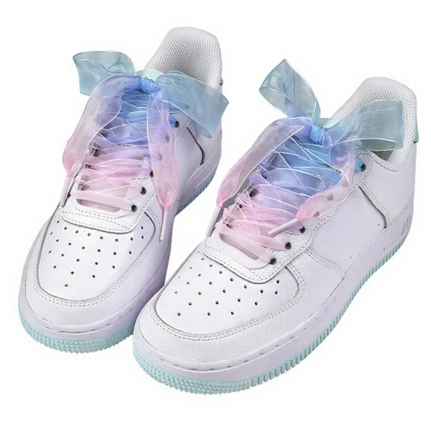 جديد عرض شقة الحرير رباط الحذاء الشيفون الغزل أربطة الحذاء أحذية رياضية حبل حذاء كبير القوس الأربطة للأحذية 120 سنتيمتر إكسسوارات أحذية #3