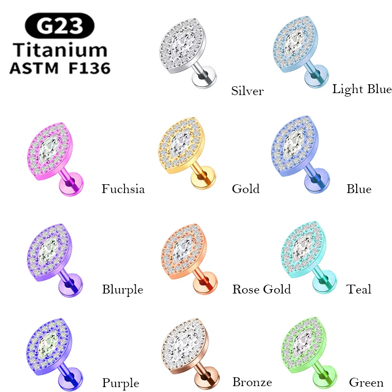 1PC G23 Titanium Ea…