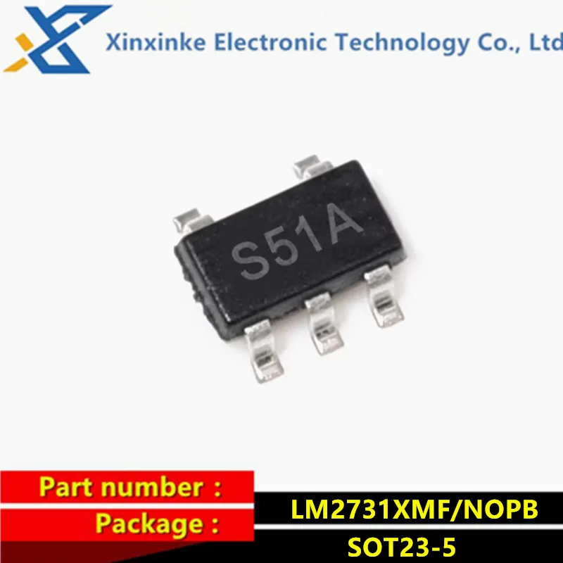 

5PCS LM2731XMF/NOPB LM2731XMFX SOT-23-5 Mark:S51A Switching Voltage Regulators 0.6/1.6MHZ BOOST CONVERTER Power Management IC