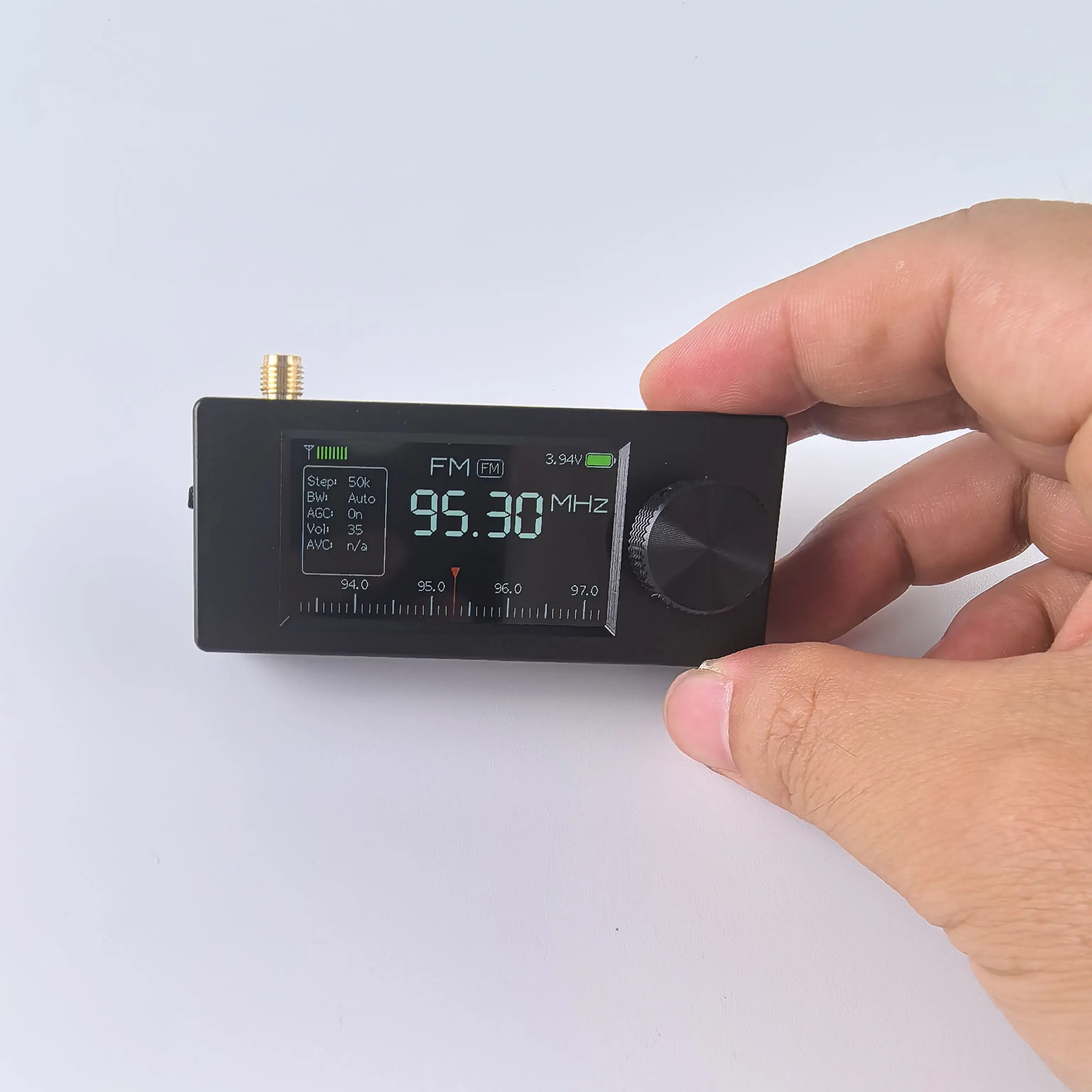 راديو ATS MINI Pocket SI4732 DSP معدني أسود باستخدام الحاسب الآلي، جهاز استقبال صغير كامل النطاق، SW LW AM FM SSB،