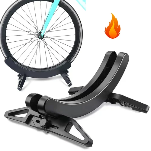 Imagen 2 del producto Soporte de suelo para bicicleta de montaña, estantes de estacionamiento universales antideslizantes, ajustables, ampliamente adaptables, accesorios para bicicleta de montaña y carretera