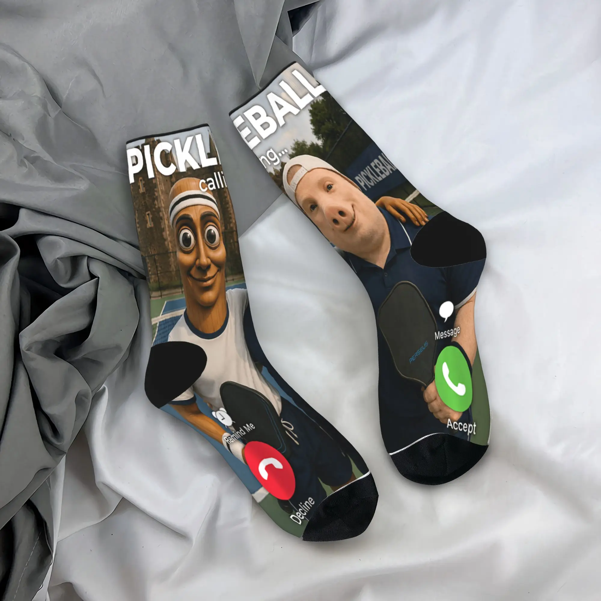 Couple Socks Tung Sahur John Pork Pickleball Calling The Court Waiting  Stockings Anti Breathable Socks Autumn Outdoor Socks