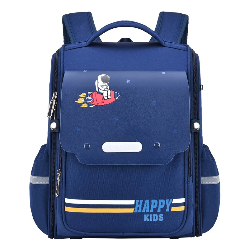 Primary Girl Unicorn Boy Astronaut Cartoon Large Capacity Schoolbags New Children British Style Fashion Breathable Backpacks Hot