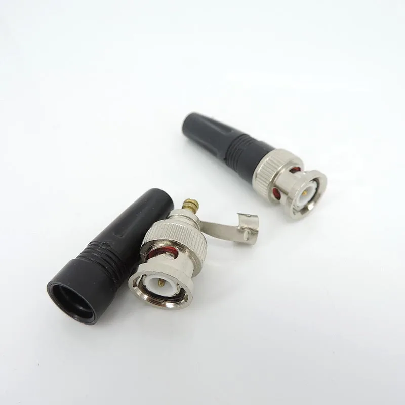 Surveillance BNC Connector Male Plug Adapter for Twist-on Coaxial RG59 Cable for CCTV Camera Video/AUDIO Connector k5