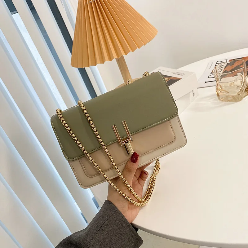 

Chic Shoulder Bag Casual Color Chain Shoulder Bag Light Crossbody Casual Shoulder Bag Elegant Minimal Versatile Shoulder Bag