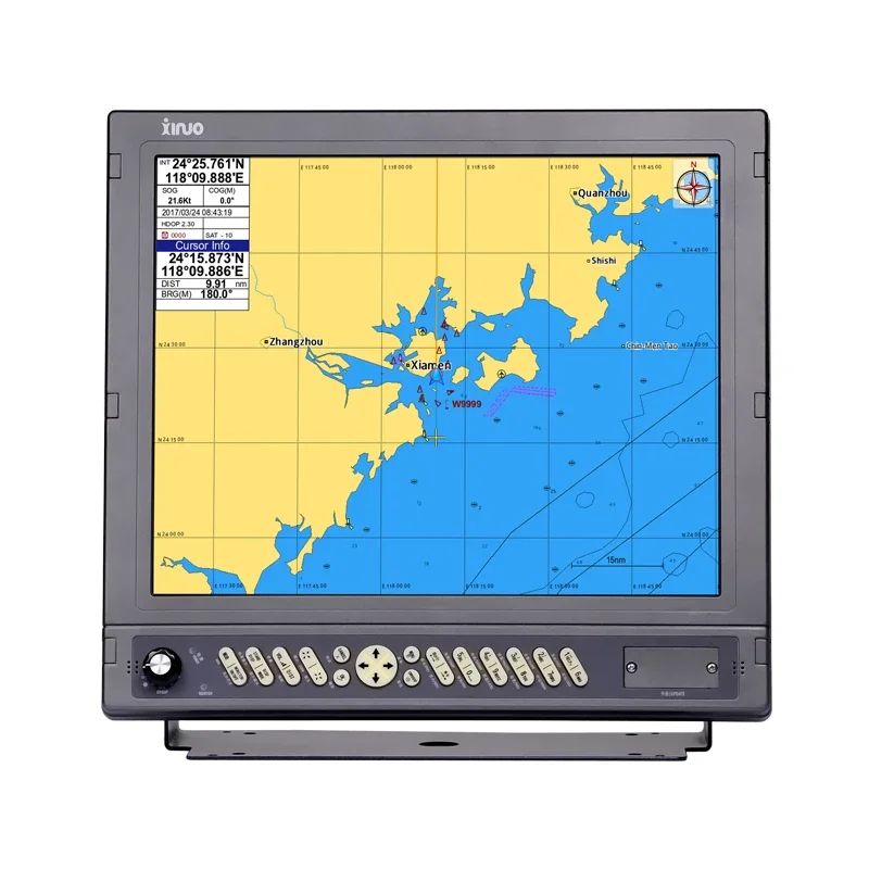 Xinnuo Beidou HM-1817 Navegador Satélite GPS Marinho Gráfico Máquina de Posicionamento de Navegação 17 polegadas