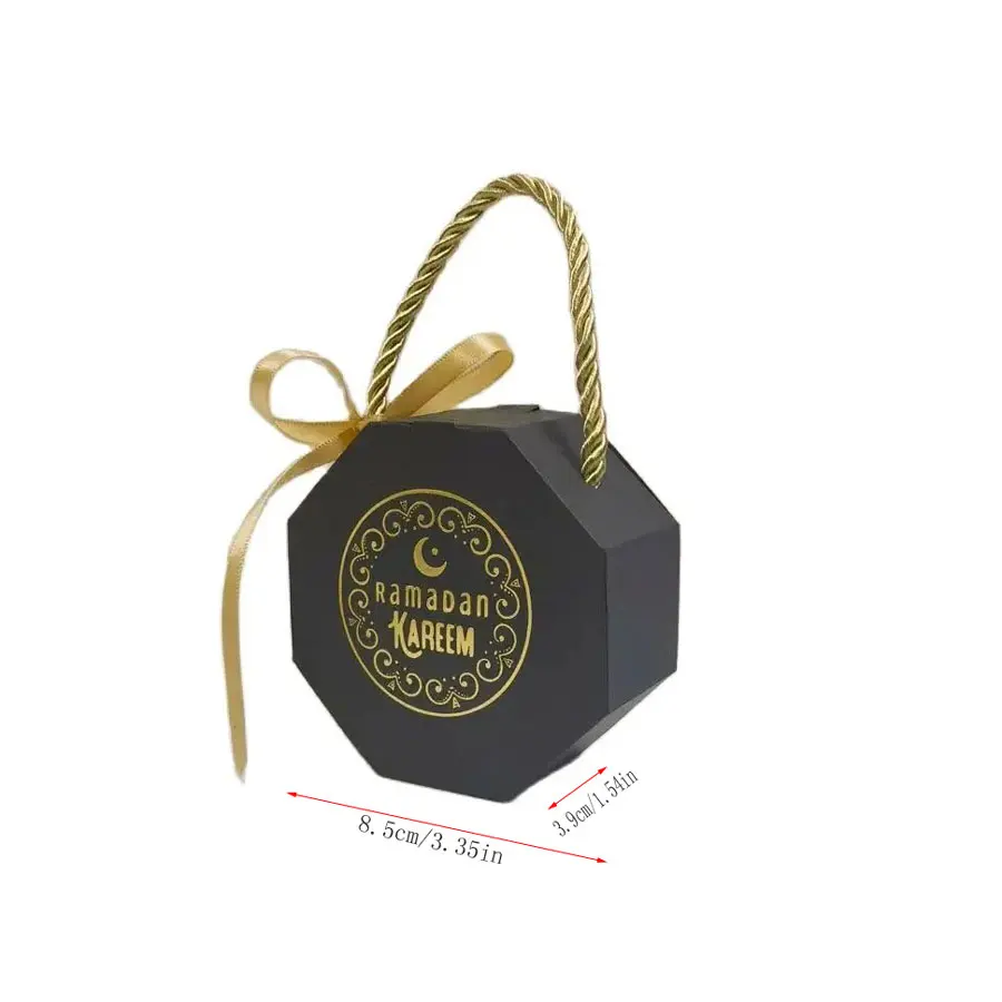 Ramadan Mubarak Gift Boxes Islamic Muslim Party Decoration Candy Cookie Chocolate Packaging Box Ramadan EID Gifts