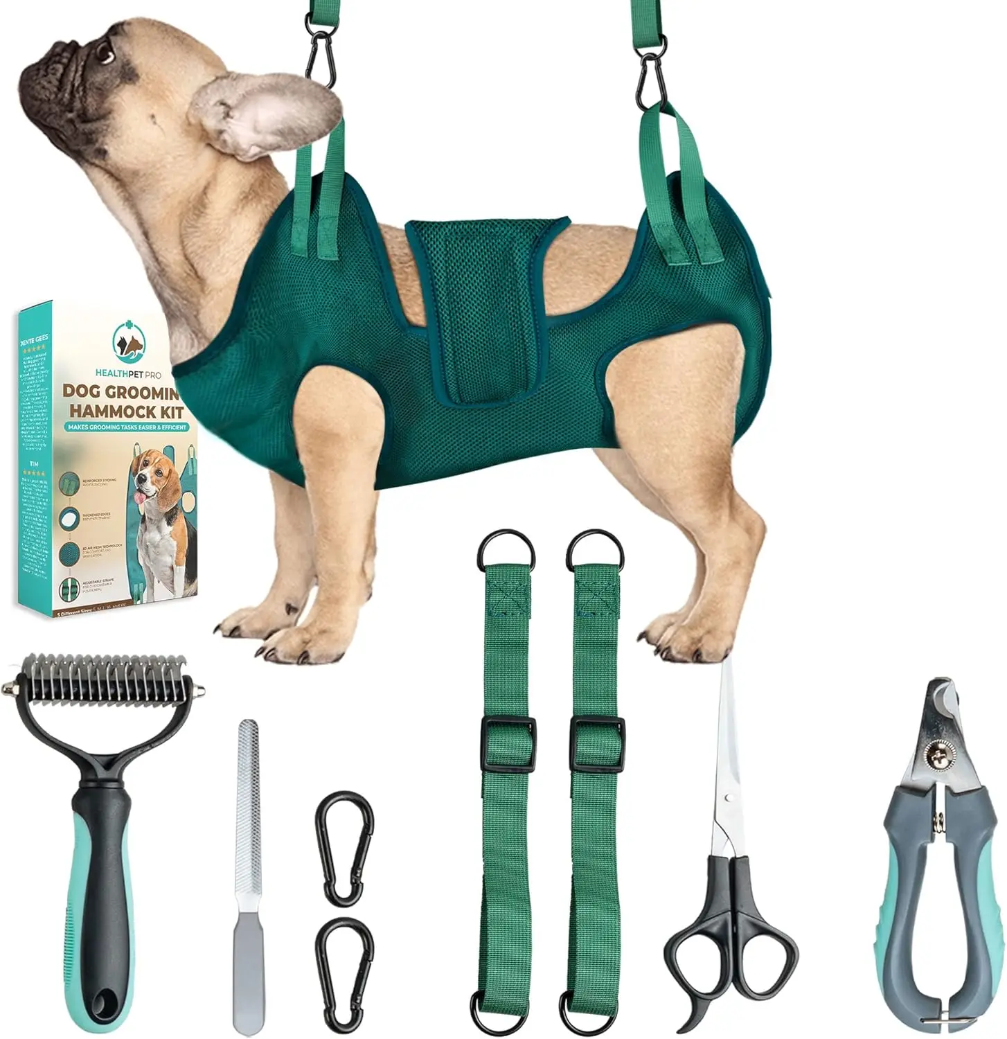 

Dog Grooming Hammo For Large Dogs Luding Dog Accessories Luding Dog Nail Cs, Dematting Comb, Nail File And Scissor - Dog And