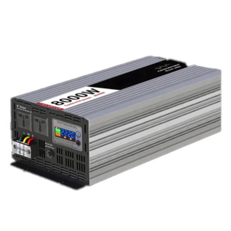 

Высокопрактичный автономный инвертор/преобразователь мощностью 300-6000 Вт с функцией зарядки и чистой синусоидальной волной, преобразующий DC 12В/24В/48В в AC.