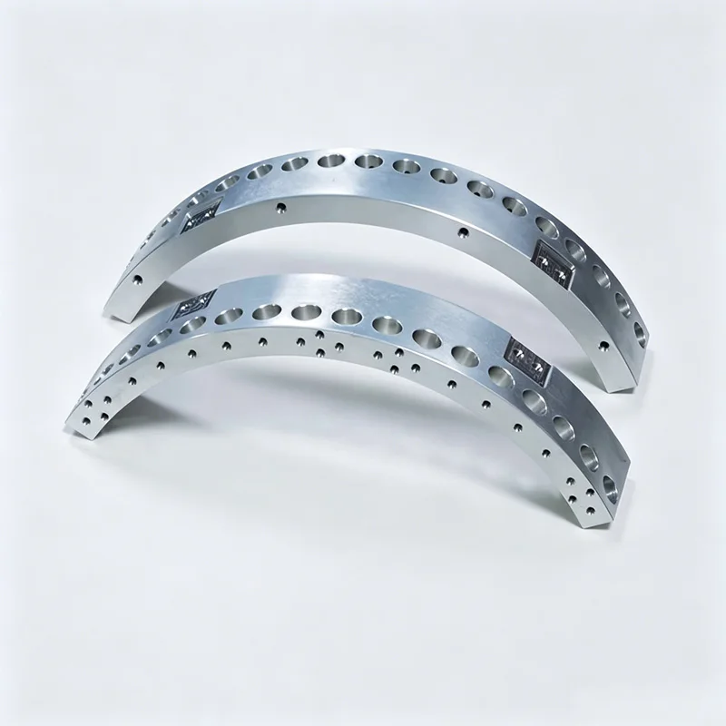 Custom 5-Axis CNC Machined for Precision Stainless Steel/Aluminum Curved Arc Structural Bracket Multi-Axis Milling