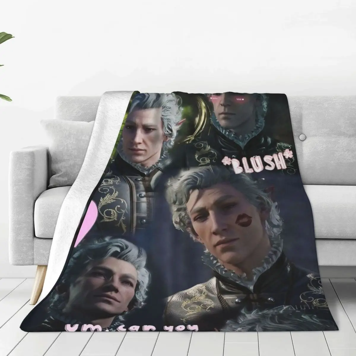 Baldur's Gate Astarion Blankets Fleece Summer Air Conditioning Game Ultra-Soft Throw Blankets for Bedding Bedroom Bedding Throws