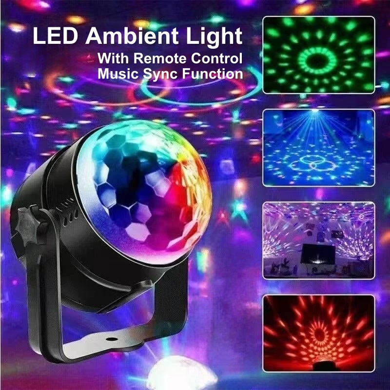 التحكم عن بعد البديل وامض المرحلة مصباح الموسيقى مزامنة Dj ديسكو الضوء المحيط لحفل زفاف عيد ميلاد عيد الميلاد بار المنزل #1