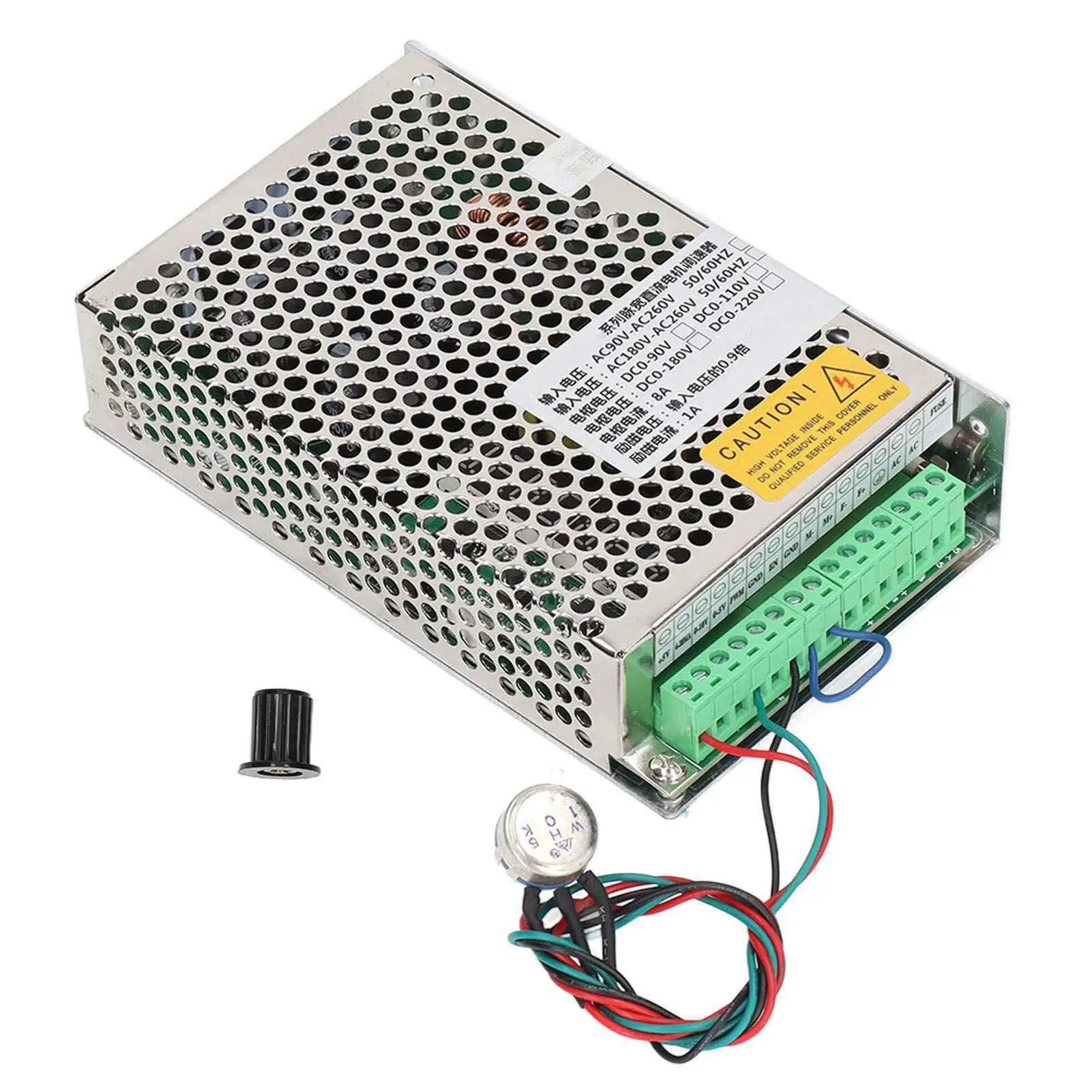 

DC Motor Speed Controller Short Circuit Protection Soft Start Governor with Adjustable Knob for automation Equipment