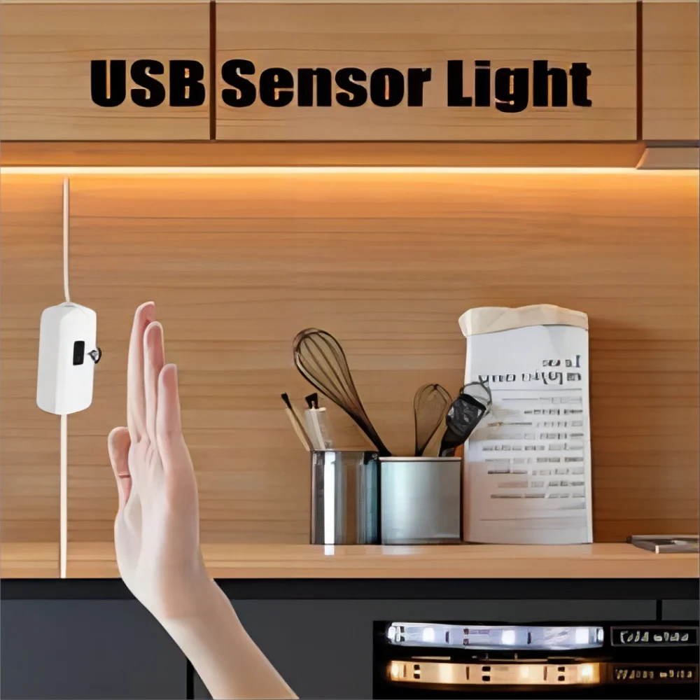 

Smart Hand Scan Sensor 2835 Low Voltage Fill Light Strip USB Self-adhesive Ambient Light LED Light Strip 5V Light Strip