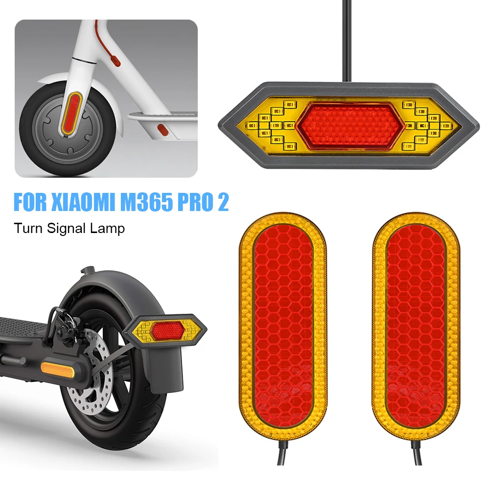 for Xiaomi M365 Pro 2 Electric Scooter Turn Signal Lamps Waterproof Front Rear Lights Reflective Lamp  Scooters Parts Accessorie