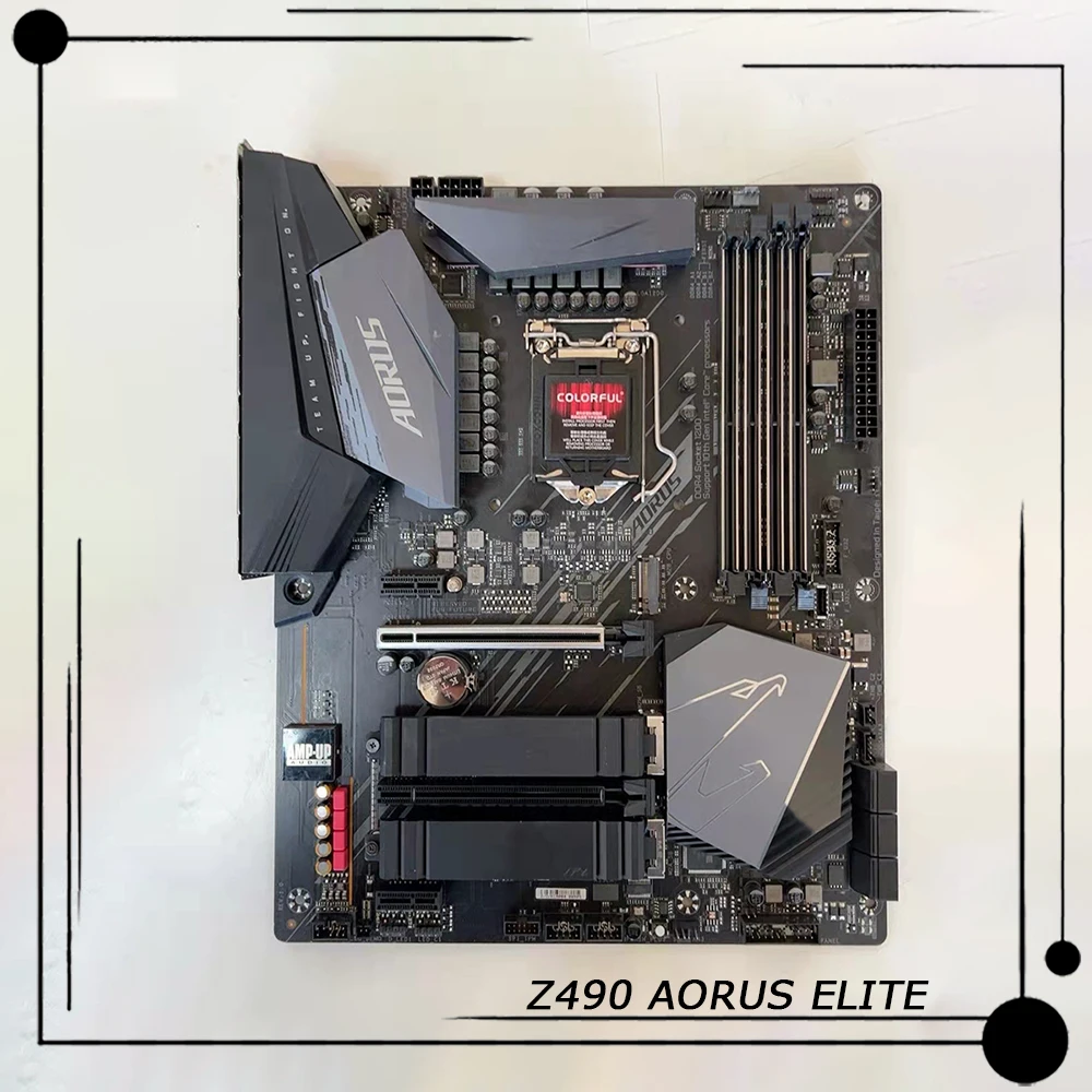 

For Gigabyte Z490 LGA 1200 DDR4 PCI-E 4.0 128GB ATX Desktop Motherboard Z490 AORUS ELITE