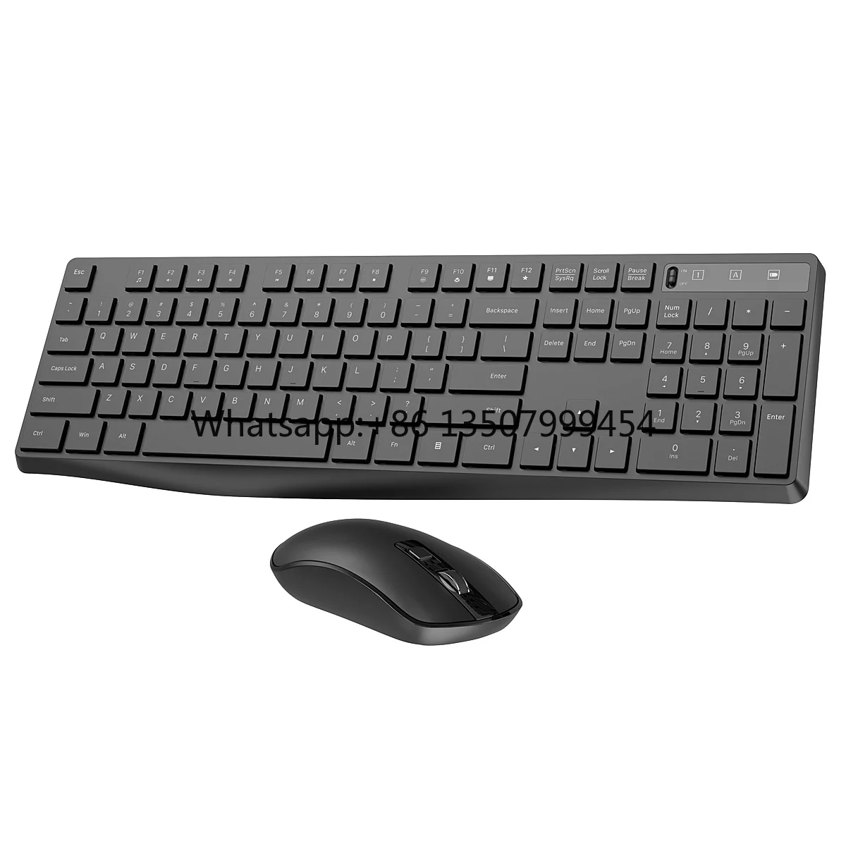 Factory Wholesale Full Size 104 Keys Office 2.4G Bluetooth Computer Keyboard Ergonomic Wireless Keyboard and Mouse Combo