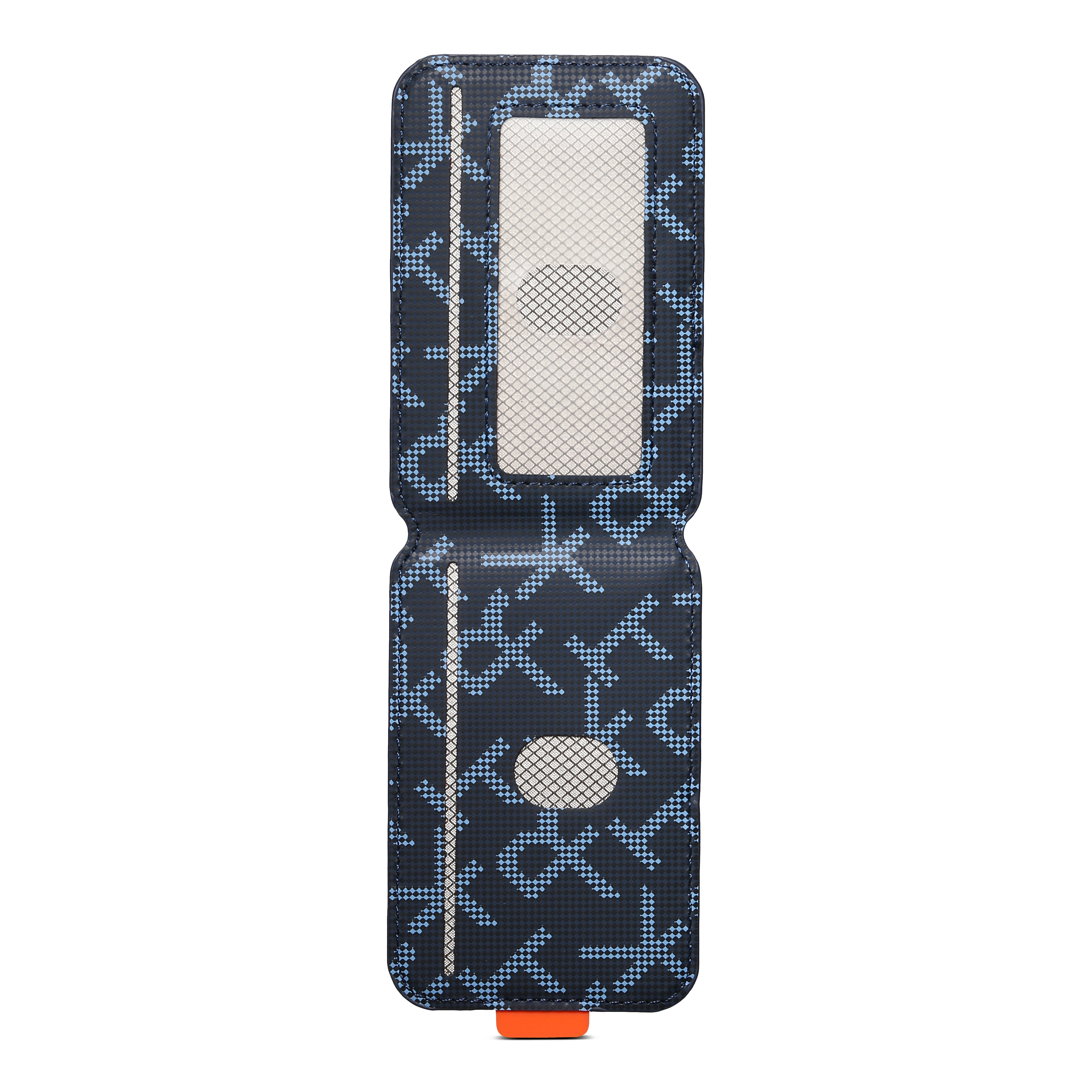 Business Letter Leather Wallet Card Holder Bag for MagSafe For iPhone&Samsung Galaxy Accessories With Slim Geometric Design Gift view 6