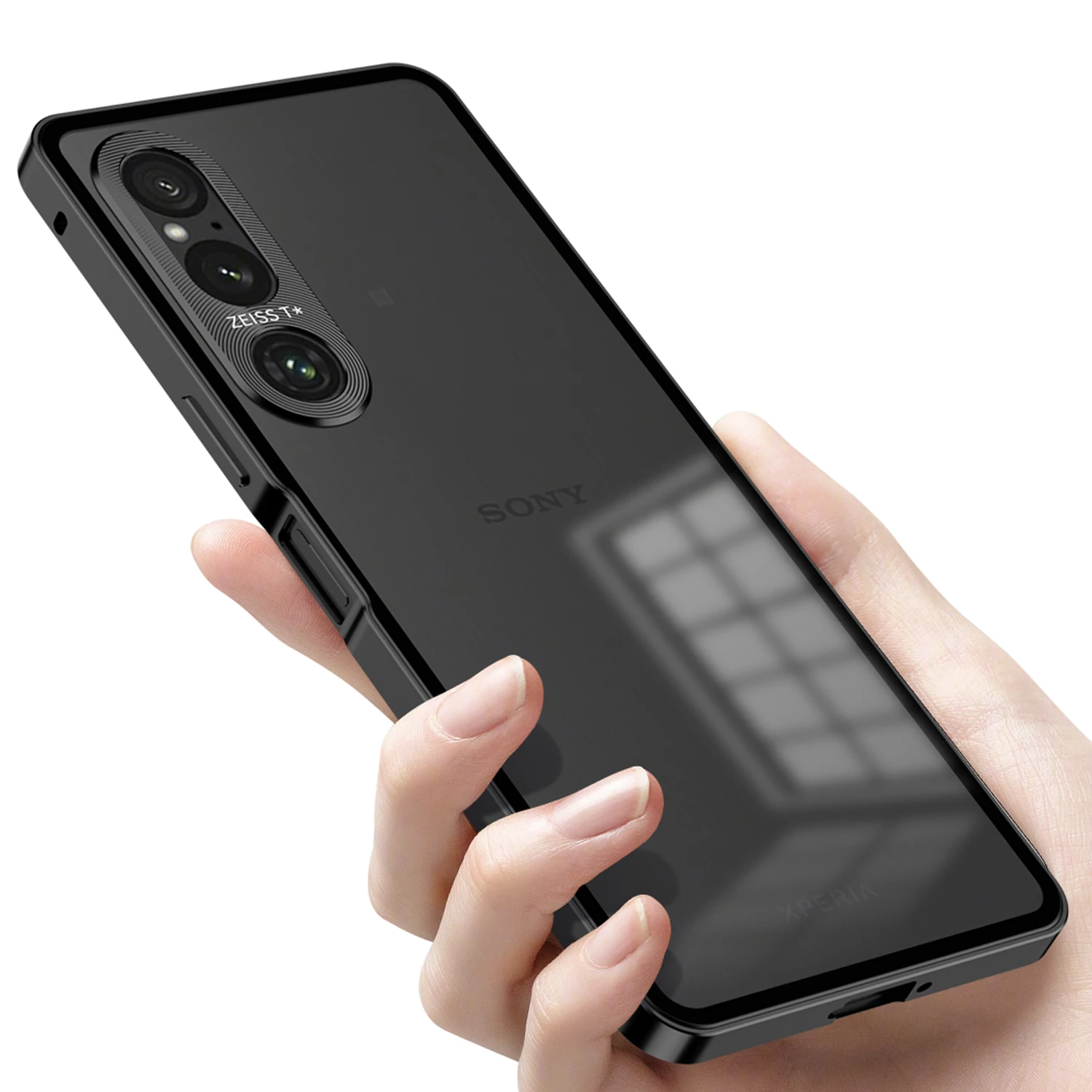 Magnetic Metal Frame Case for Sony Xperia 1V 1IV Metal Acrylic Back Cover Shockproof Ultra thin Funda Coque for Sony Xperia 1 V