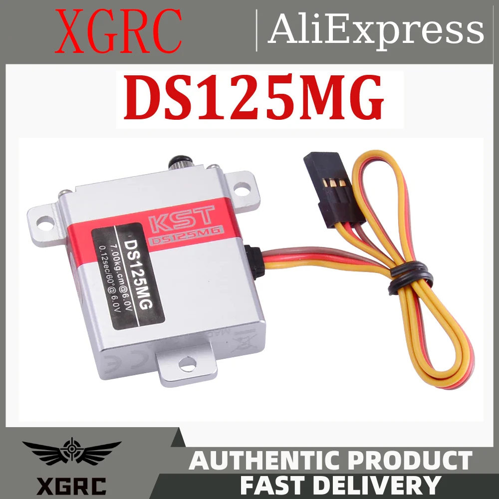 KST DS125MG Digital V3.0 Version 10mm 7KG High Torque Metal Gear Digital Servo for Fixed-wing Drone UAV Helicopter RC Models