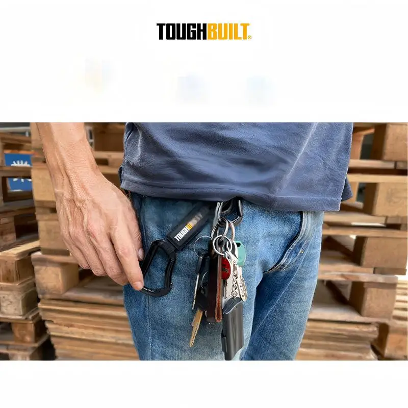 TOUGHBUILT TB-54-K Outdoor Portable Keychain Hook & Loop Decoration Logo Gift Buckle Hanging Buckle