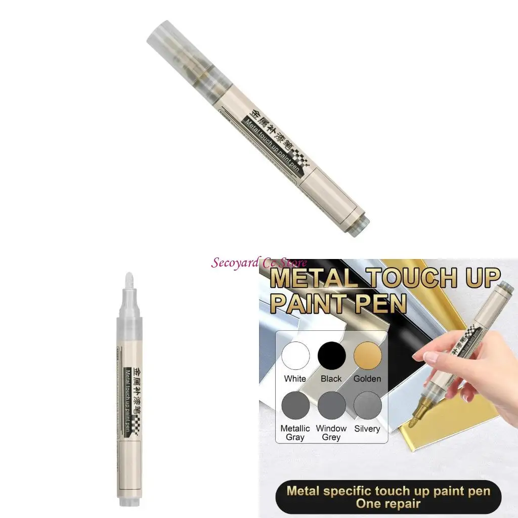 

N3UC Metal Painting Pen Permanent Marker Pen Metallic Color Acrylic Pen for Art Craft