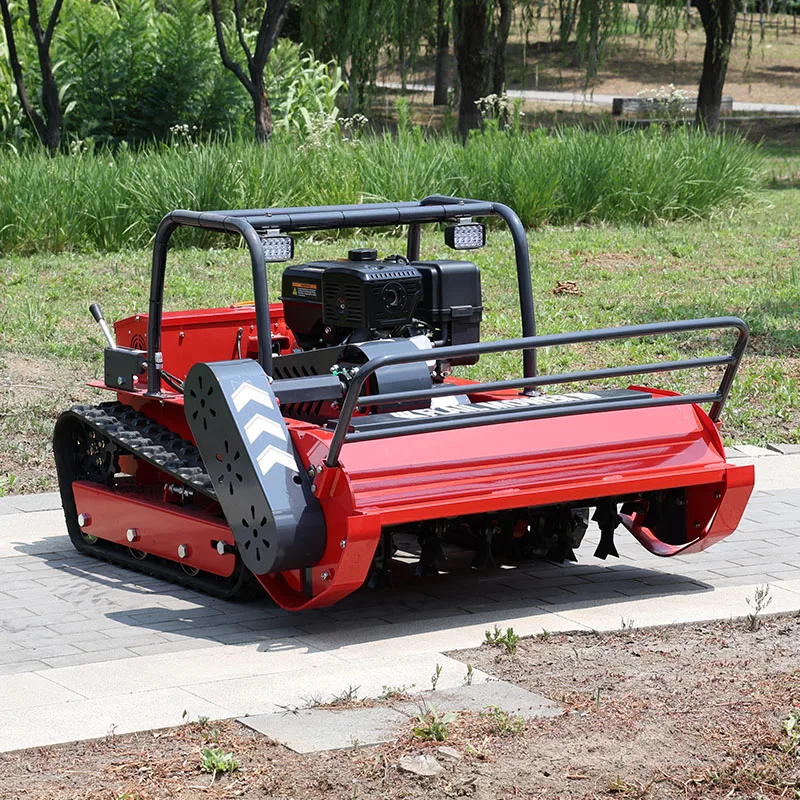 Customized multi function remote control Lawn Mower integrated grass mulching equipment universal for orchard yard slope remote